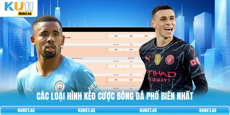Các loại hình kèo cược bóng đá phổ biến nhất Các loại hình kèo cược bóng đá phổ biến nhất
