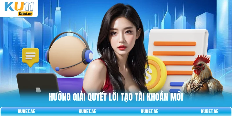 Hướng giải quyết lỗi tạo tài khoản mới Hướng giải quyết lỗi tạo tài khoản mới